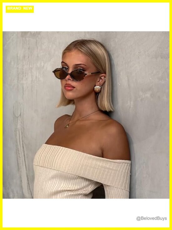 Retro Oval Sunglasses for Women Y2K Vintage Trendy UV400 Protection Lightweight main image 4